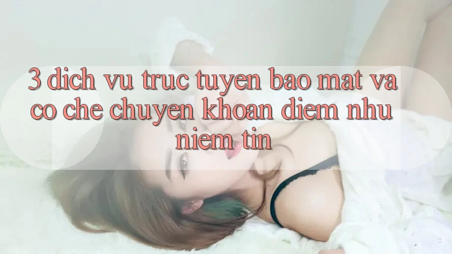 3. Dịch vụ trực tuyến Bảo Mật Và Cơ Chế Chuyển khoản: Điểm Như Niềm Tin 3. Dịch vụ trực tuyến Bảo Mật Và Cơ Chế Chuyển khoản: Điểm Như Niềm Tin