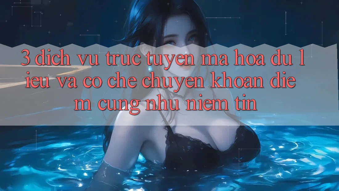 3. Dịch vụ trực tuyến Mã hóa dữ liệu Và Cơ Chế Chuyển khoản: Điểm Cũng như Niềm Tin