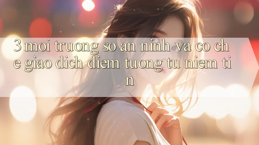 3. Môi trường số An ninh Và Cơ Chế Giao Dịch: Điểm Tương tự Niềm Tin