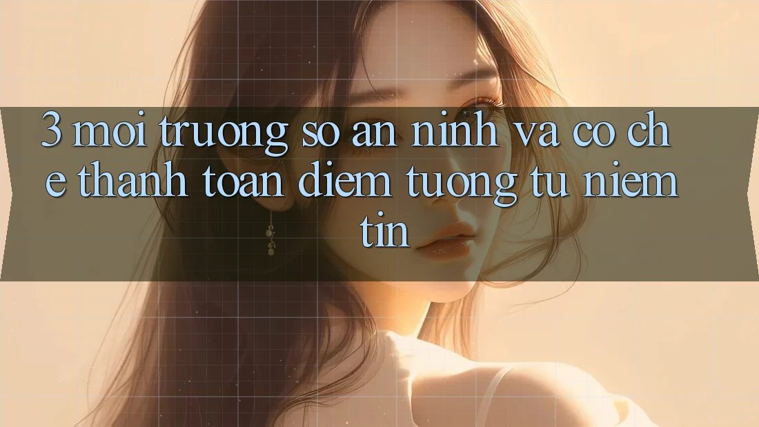 3. Môi trường số An ninh Và Cơ Chế Thanh toán: Điểm Tương tự Niềm Tin 3. Môi trường số An ninh Và Cơ Chế Thanh toán: Điểm Tương tự Niềm Tin