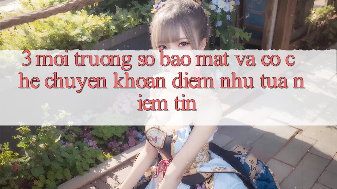 3. Môi trường số Bảo Mật Và Cơ Chế Chuyển khoản: Điểm Như tựa Niềm Tin 3. Môi trường số Bảo Mật Và Cơ Chế Chuyển khoản: Điểm Như tựa Niềm Tin