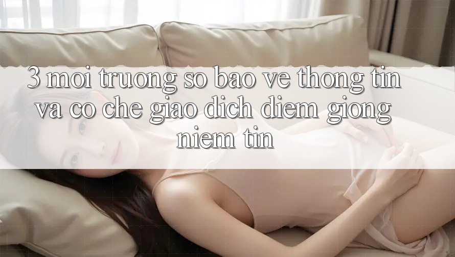 3. Môi trường số Bảo vệ thông tin Và Cơ Chế Giao Dịch: Điểm Giống Niềm Tin