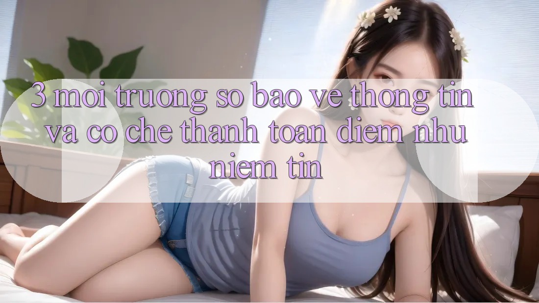 3. Môi trường số Bảo vệ thông tin Và Cơ Chế Thanh toán: Điểm Như Niềm Tin