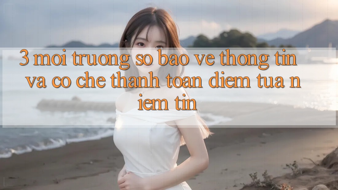 3. Môi trường số Bảo vệ thông tin Và Cơ Chế Thanh toán: Điểm Tựa Niềm Tin