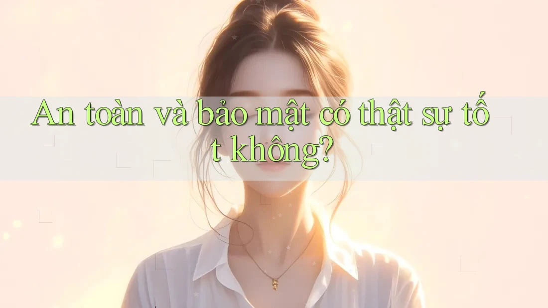 An toàn và bảo mật có thật sự tốt không? An toàn và bảo mật có thật sự tốt không?