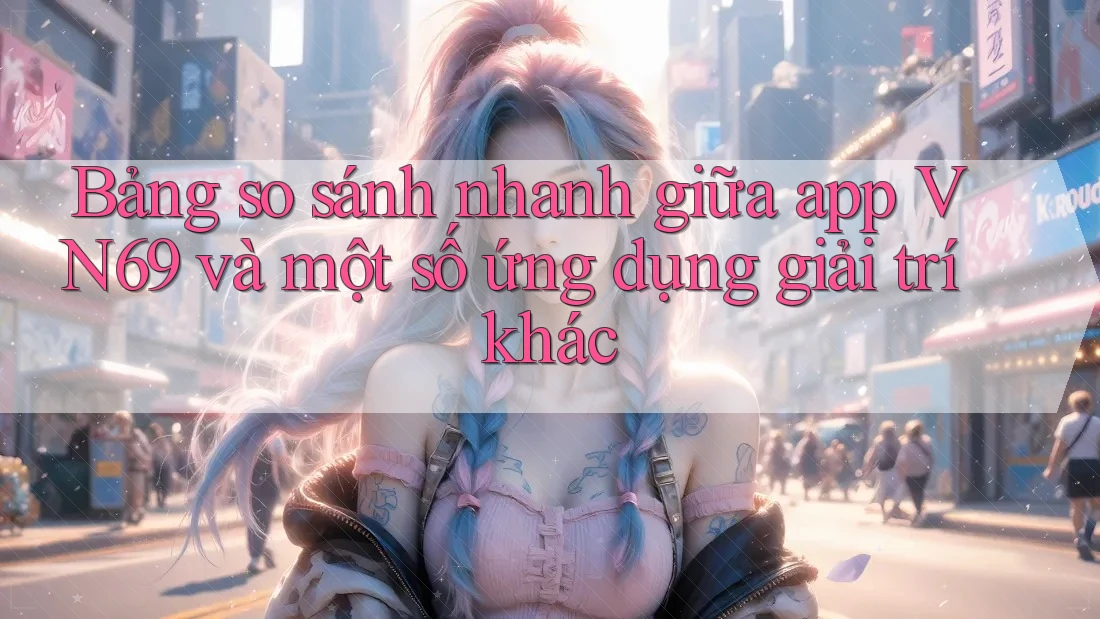 Bảng so sánh nhanh giữa app VN69 và một số ứng dụng giải trí khác