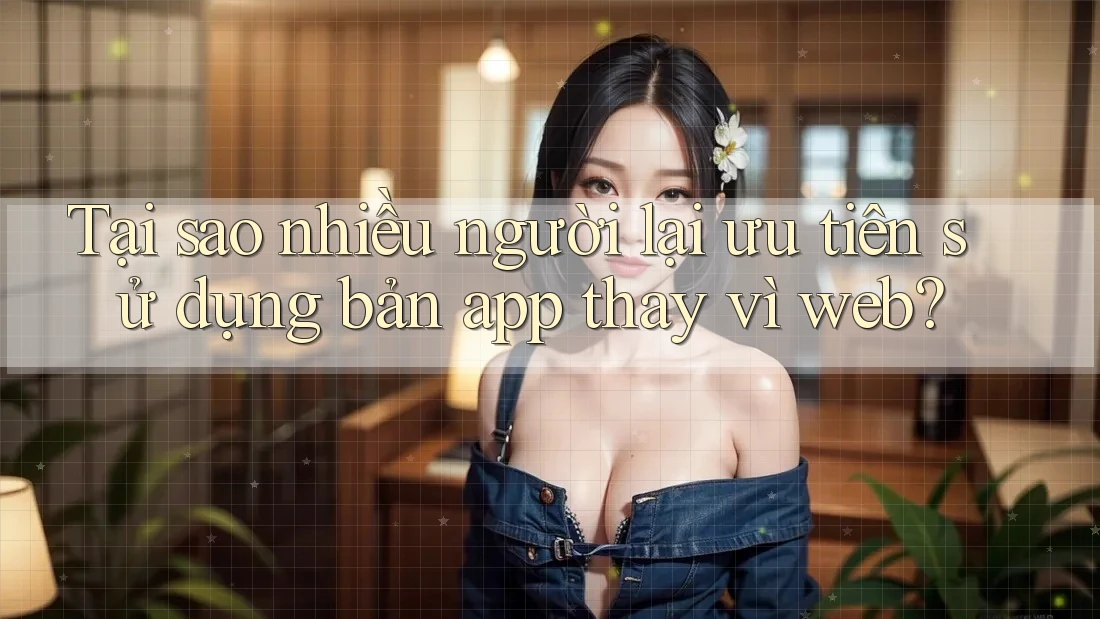 Tại sao nhiều người lại ưu tiên sử dụng bản app thay vì web?